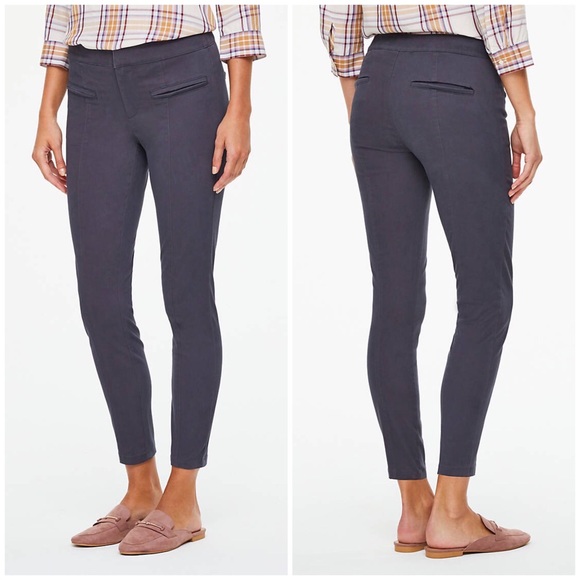 New Loft Charcoal Grey Sateen Ankle 